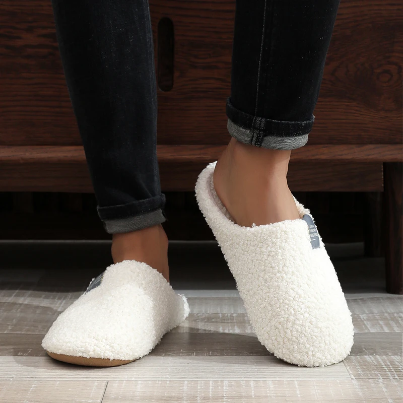 Women Slippers Light House Soft Home Cotton Slipper Winter Indoor Floor Shoes Couples Men Silence Slides Bedroom Flats 5