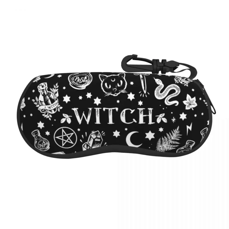 

Witch Pattern Eyeglass Glasses Case Women Men Soft Halloween Occult Gothic Magic Sunglasses Protective Pouch