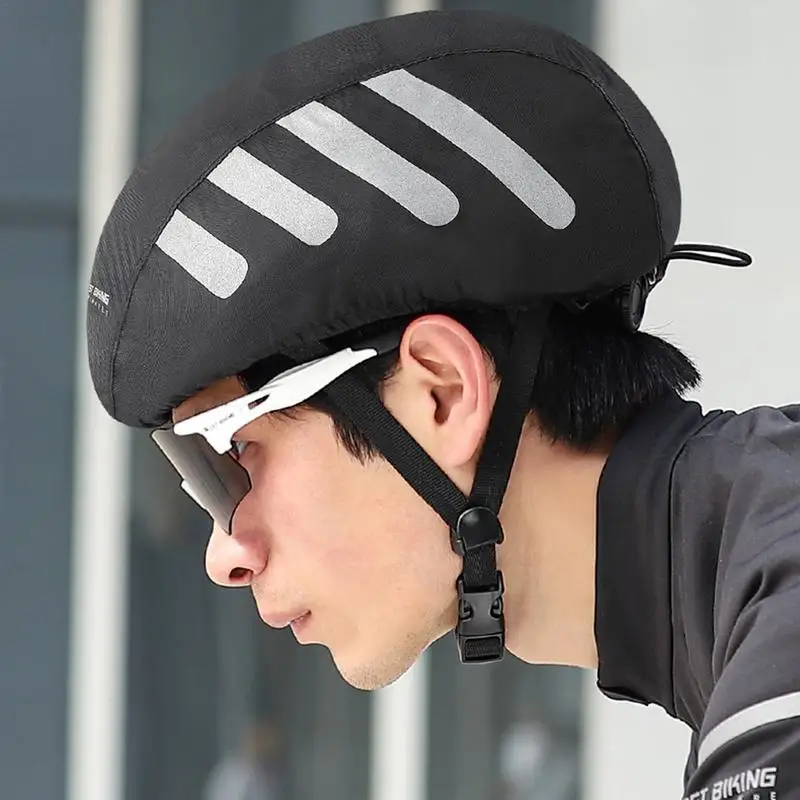 

Велосипедные Светоотражающие шлемы, покрытие от дождя, Ночные визуальные Чехлы для горных велосипедов, ветрозащитный дышащий чехол