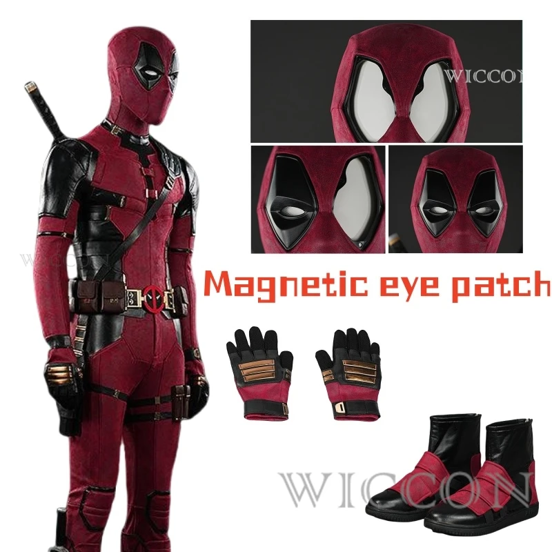 New Deadpooling Cosplay Cosutme Mask With Magnetic Glasses Wade