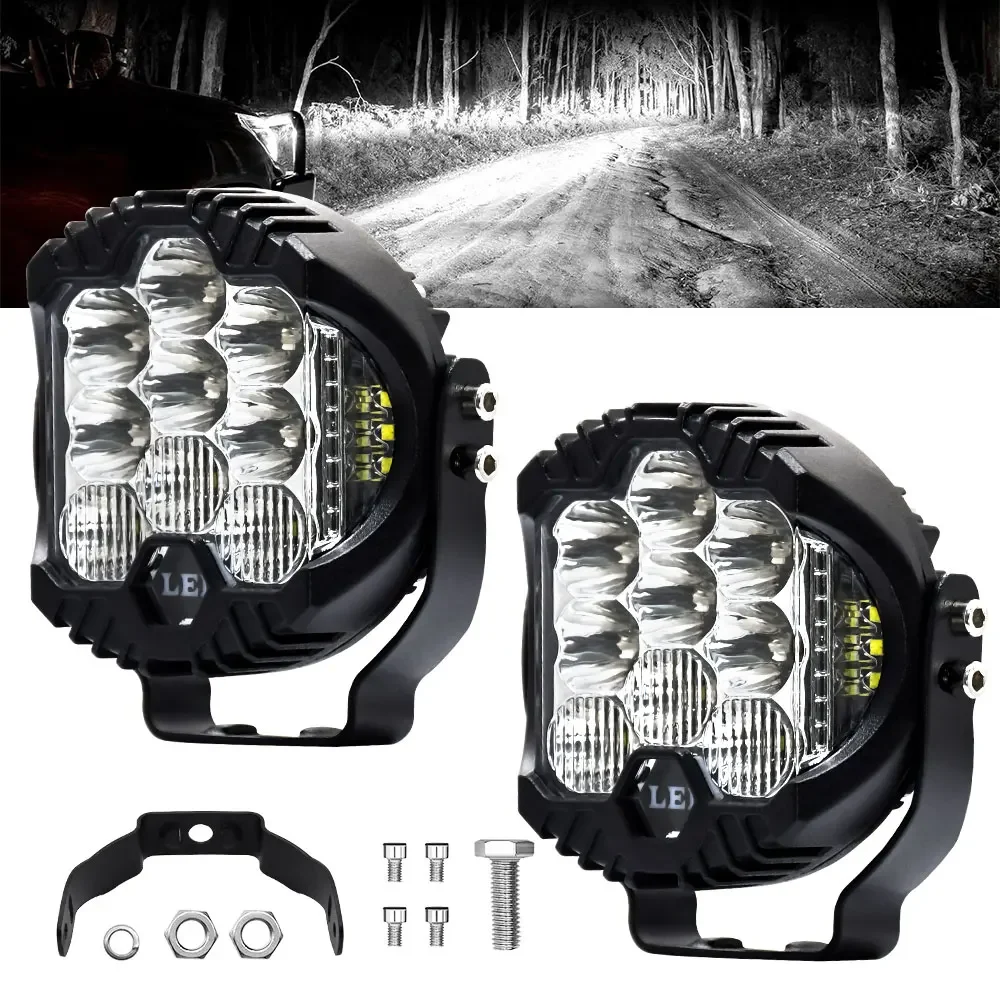 3inch Led Search Bar Wok Light High Beam Headlights 120W Miles Motorcycle Proj