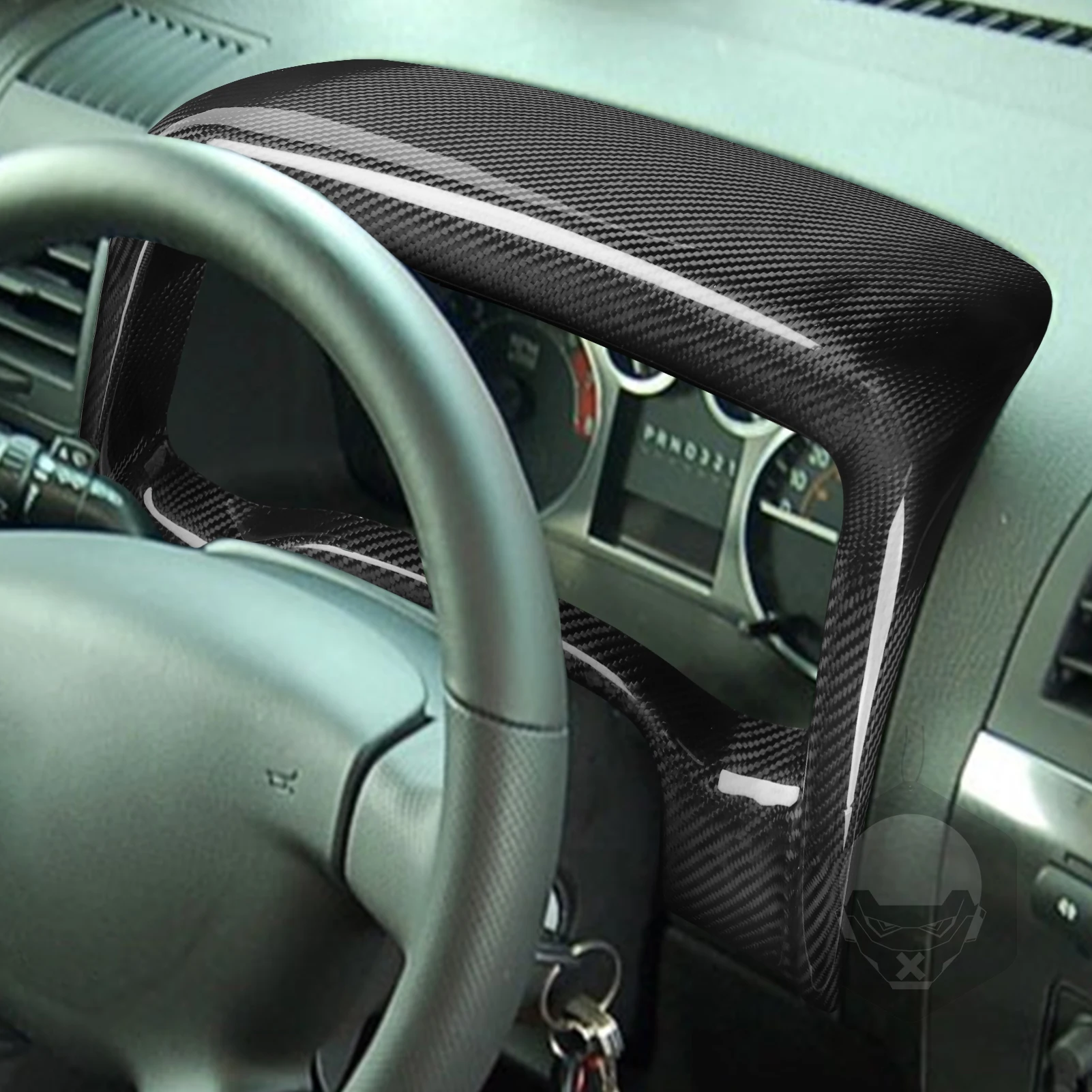 For Hummer H3 2007 2008 2009 2010 Dashboard Speedometer Panel Cover Real Carbon Fiber Hardware Refit Car Interior Accessories