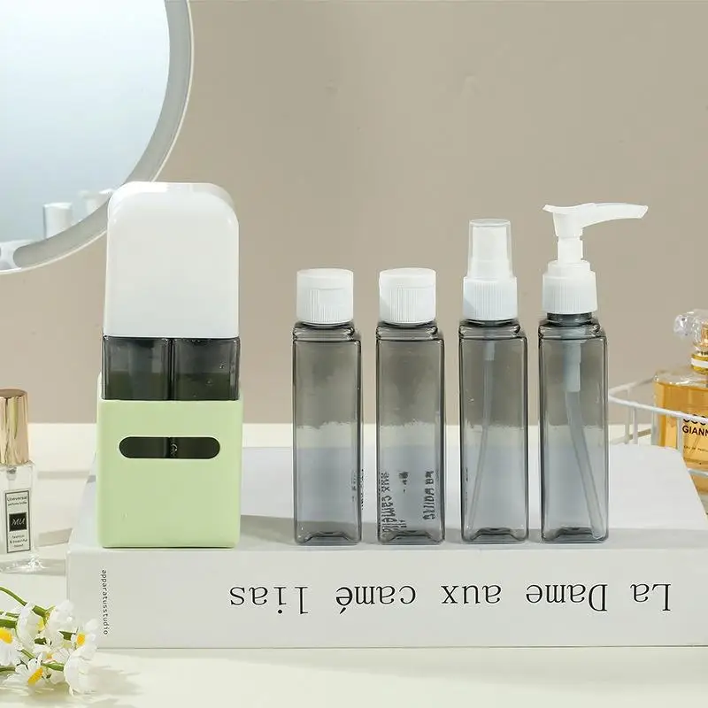 Leakproof Refillable Travel Toiletry Containers - Set of 4