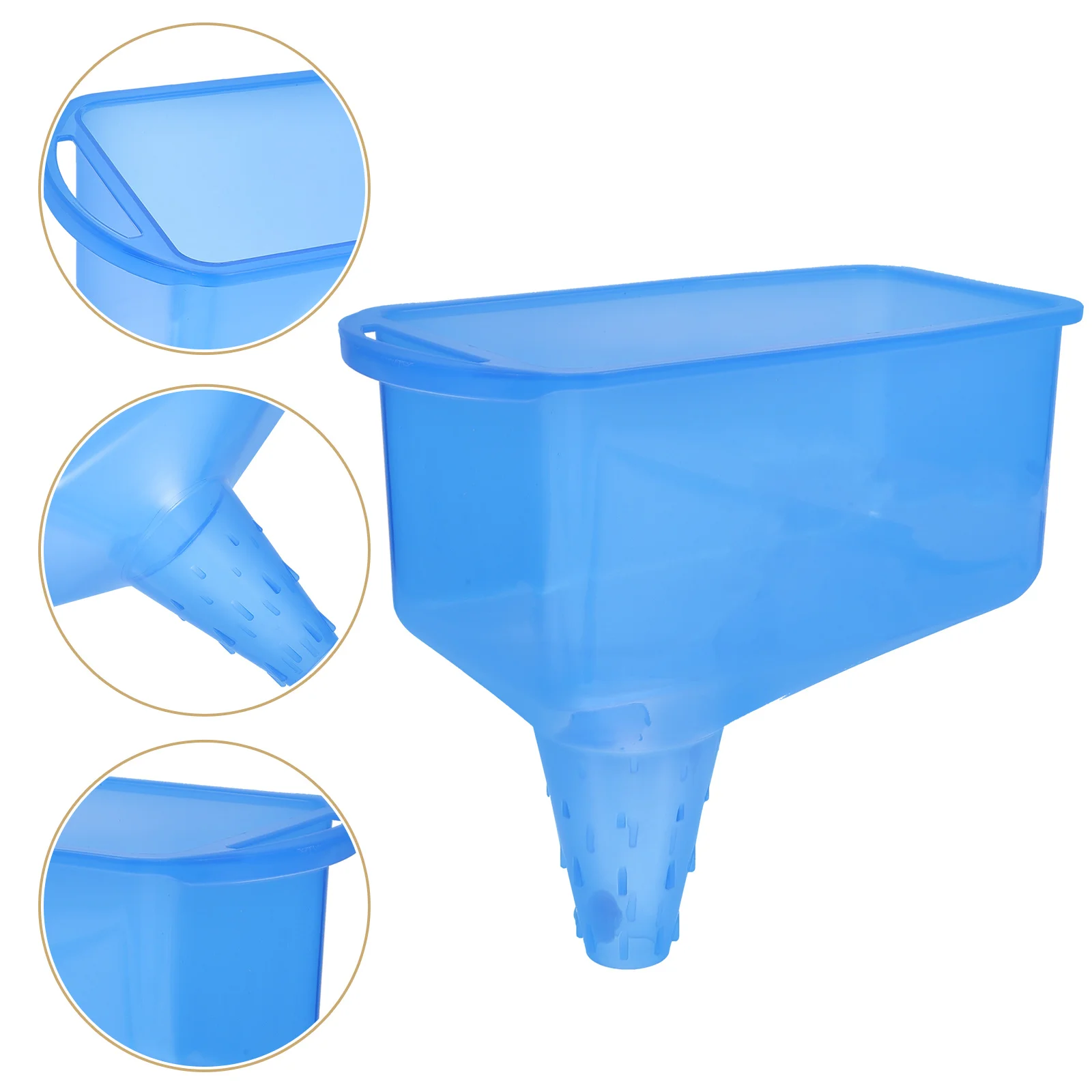 

Spill Saver Oil Funnel Radiator Funnel Anti-Splash Petrol Funnel Automotive Refueling Tool Blue