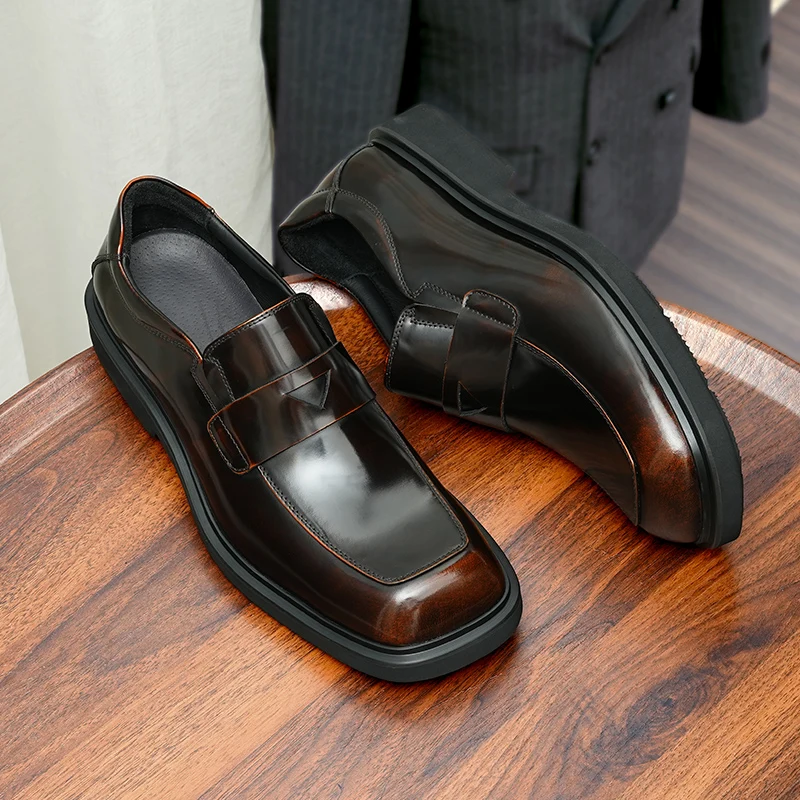 Overshoes, leather, style, work wear, square head, cowhide, work, love, size 46, style
