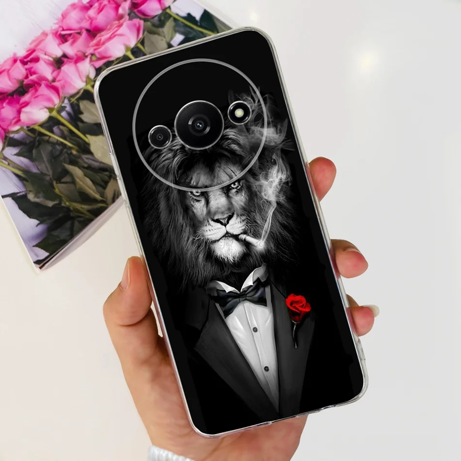 Elegant Printing Soft Silicone Clear TPU Slim Phone Case