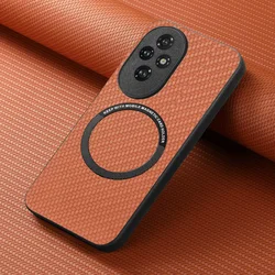 Luxury 360° Protective Leather Magnetic Case with Shockproof Bumper for Honor 400 Lite (Brown)