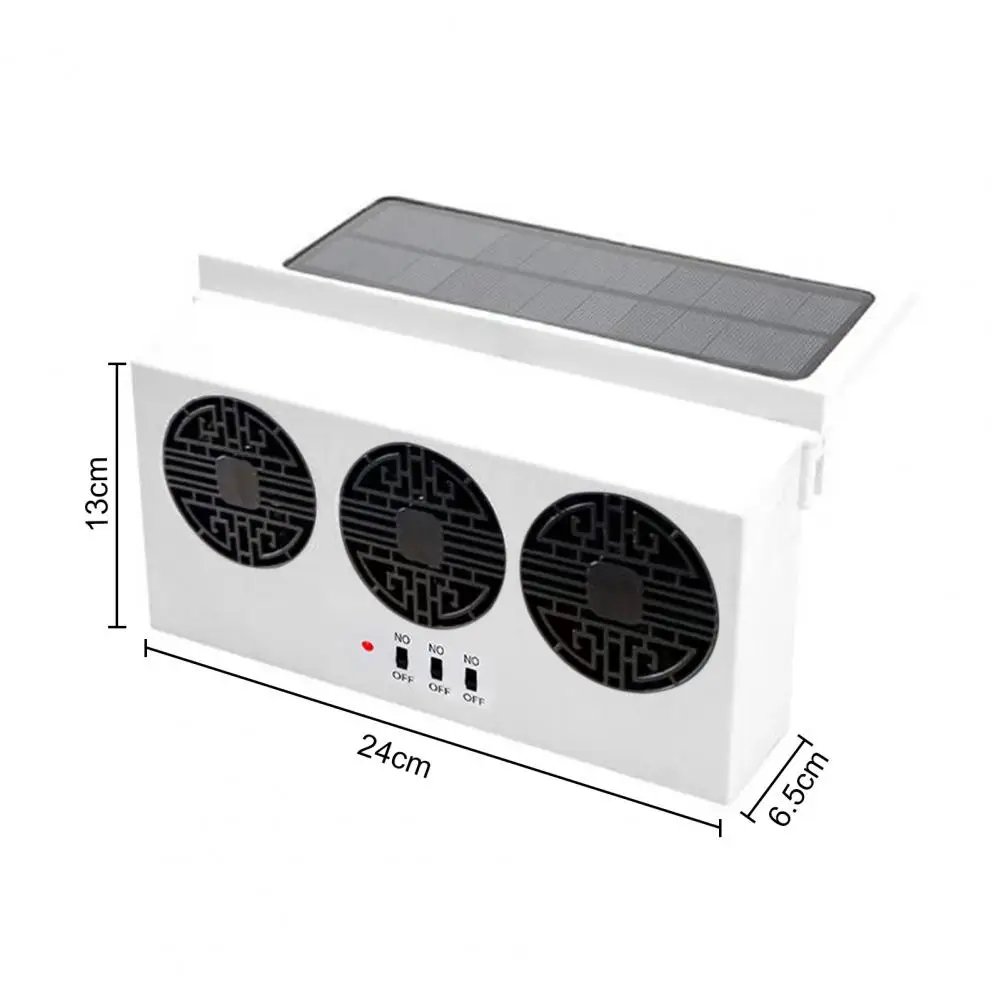 Car Fan Ventilation Solar Car Three Hood Auto Exhaust Fan Radiator Solar Desuperheater Air Cooler Mini