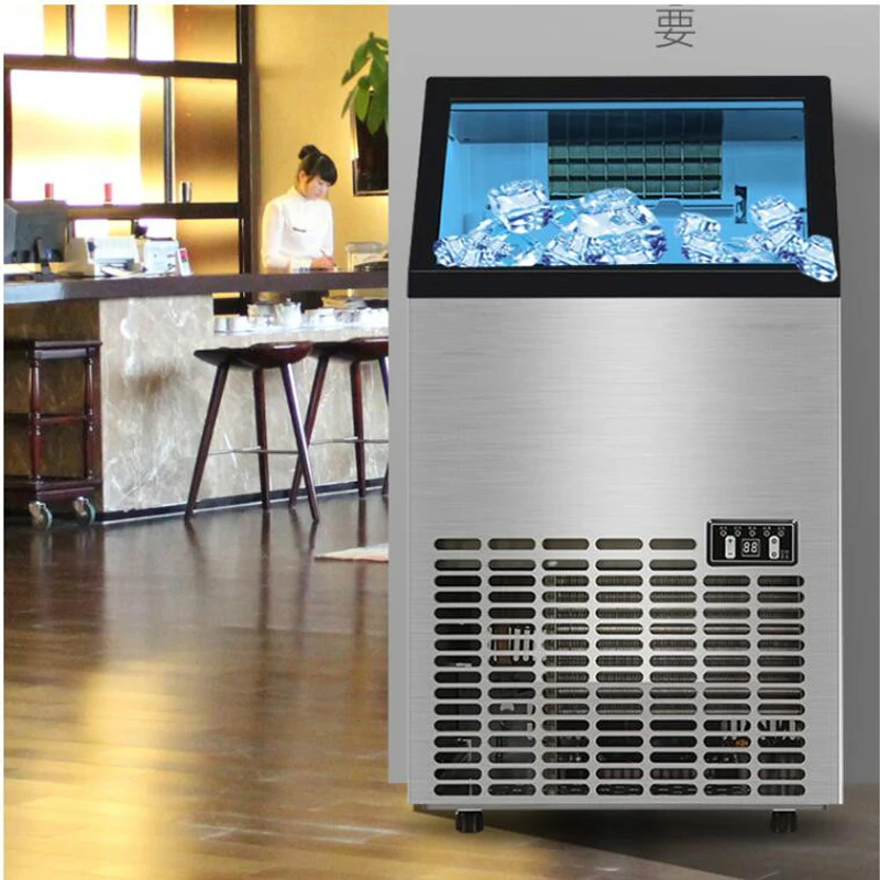 Commercial Cube Ice Maker 50KG / 24H Freestanding Automatic Liquid Freezer Ice Generator Machine Home Appliance - Image 5