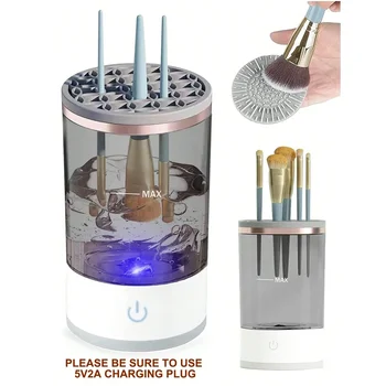 3-in-1 Automatic Makeup Brush Cleaning and Drying Stand - Keep Your Brushes Fresh and Ready to Use! 5