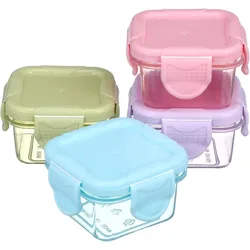 Vibrant Collection: Set of 4 Colorful Airtight Food Storage Containers (4 pcs)