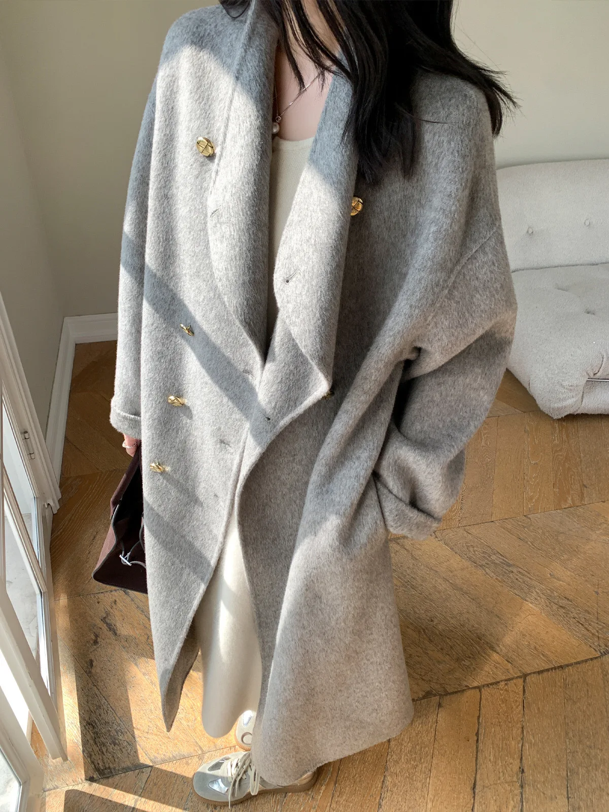 Long Coat Cappotto Lungo Grigio Zara Trench Coat Cappotto Grigio