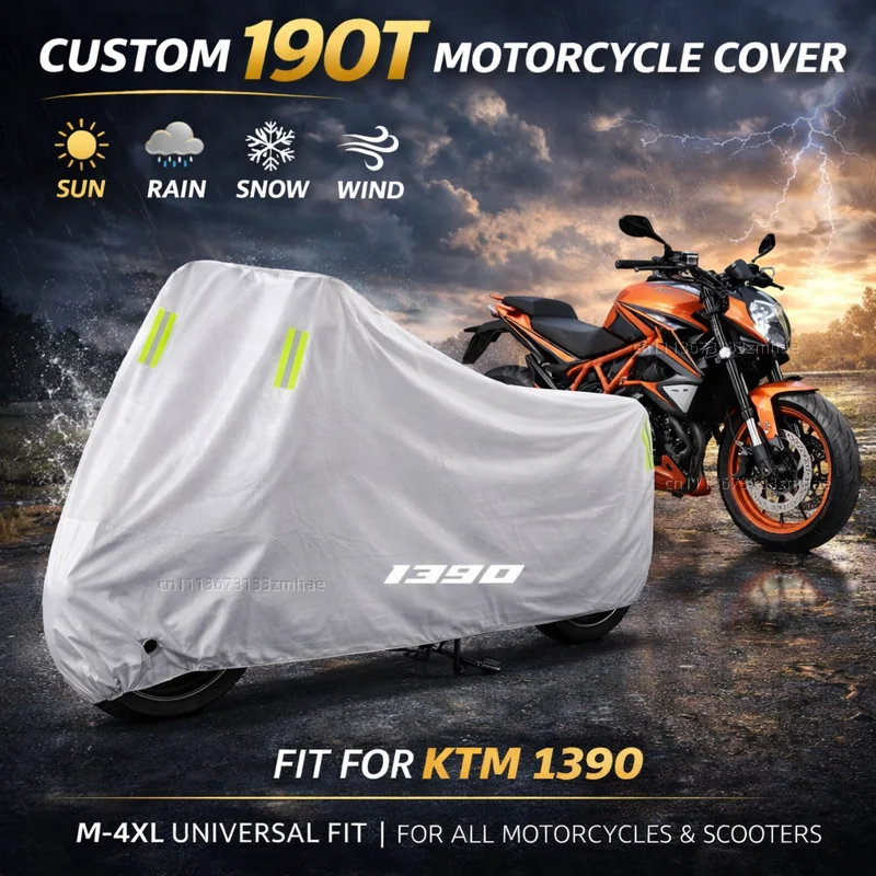 KTM 1390 슈퍼 어드벤처 1390 슈퍼 듀크 R 2023+ 오토바이 커버 방수 U..