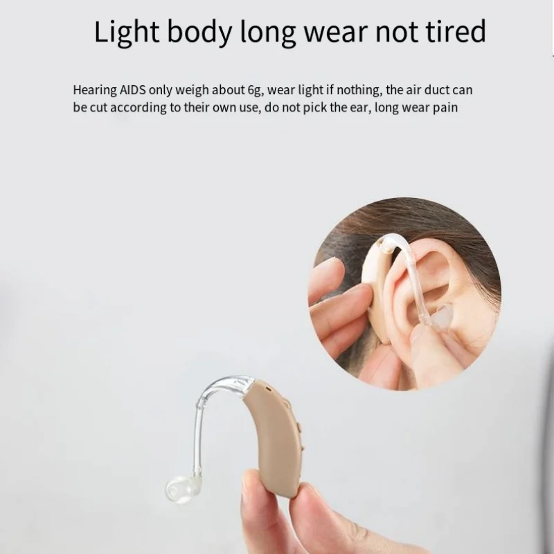 Hearing Aid For The Elderly, High Power Rechargeable Non-Programmable Adjustable Volume Hearing Aid Headset Sound Amplifier 6