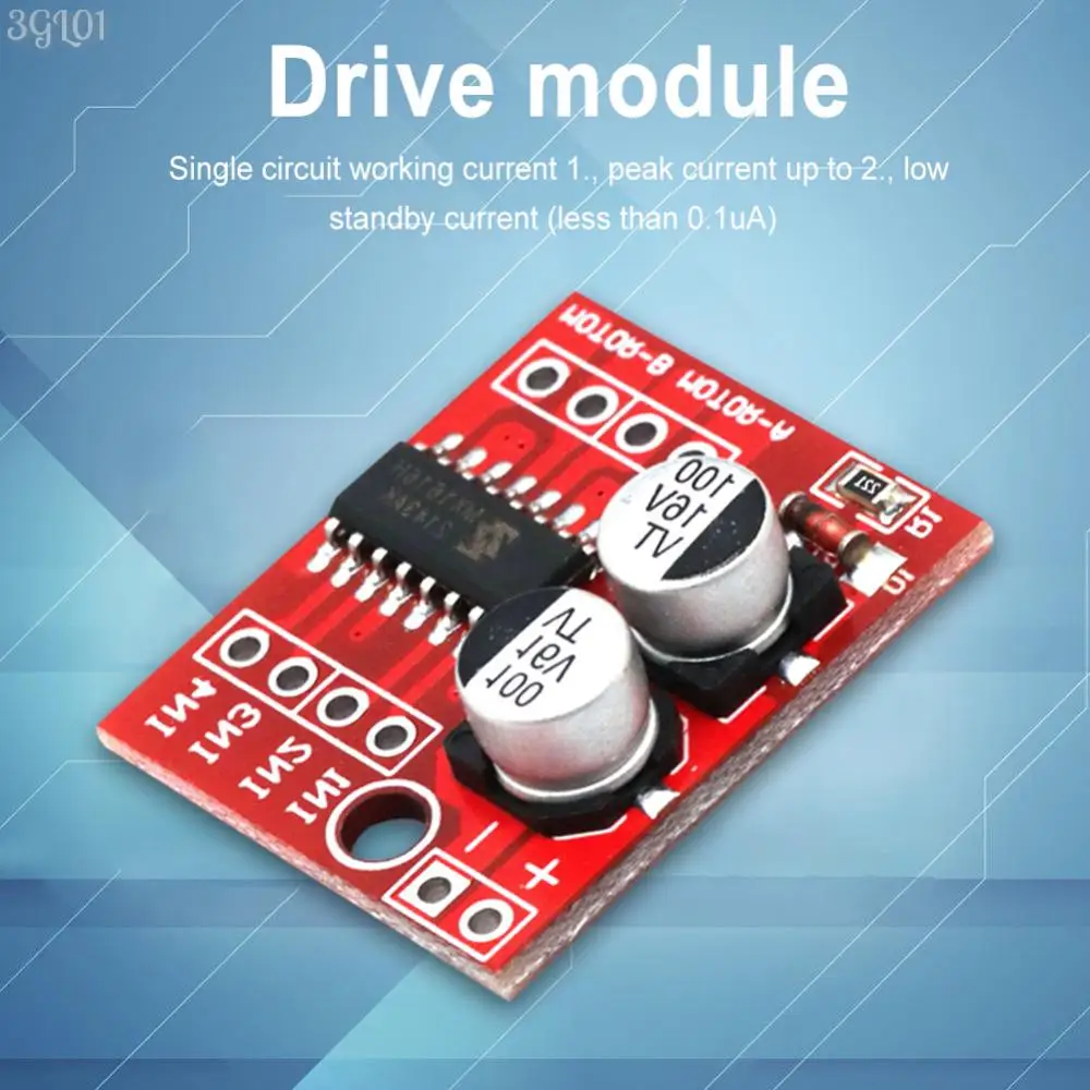 L298N 2방향 DC 모터 드라이버 모듈 DC 2V-10V 1.5A 드라이버 보드 모듈 듀얼 H-브리지 스테퍼 모터 드라이버