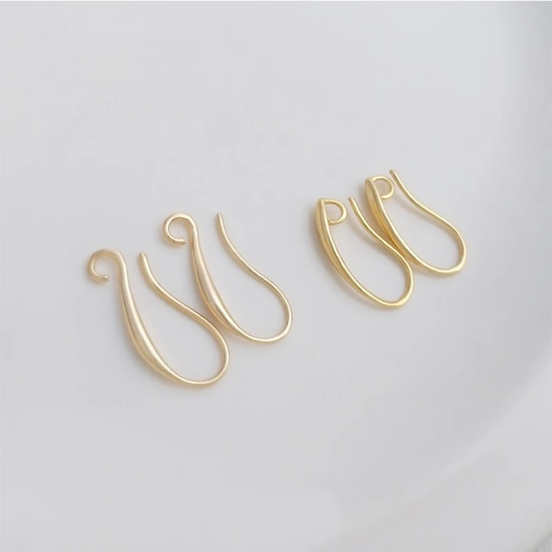 

14K Real Gold Plated Brass Hypoallergenic Fashion Earring Hook For ear Wire Earring Findings