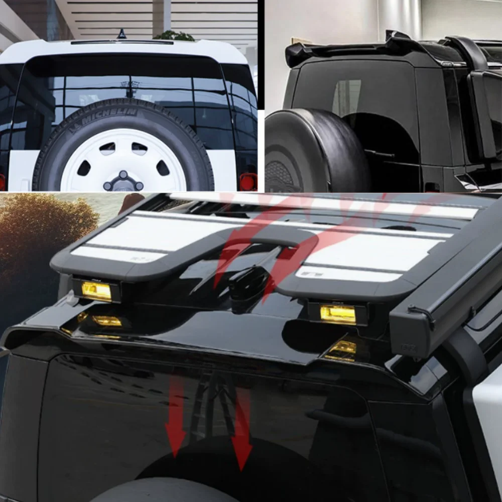 Spoiler Superiore per Paraurti Posteriore per Land Rover Defender 90 110 2020-2024 - immagine 4