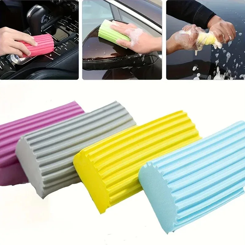 Microfiber Car Wash Gloves Car Cleaning Tool Home Use Multi-function Cleaning Brush Detailing Washing Gloves Accessories 1/2Pcs