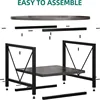 Coffee Tables for Living Room, Round Coffee Table, Small Coffee Table with Storage, 2 Tier Modern Table 4