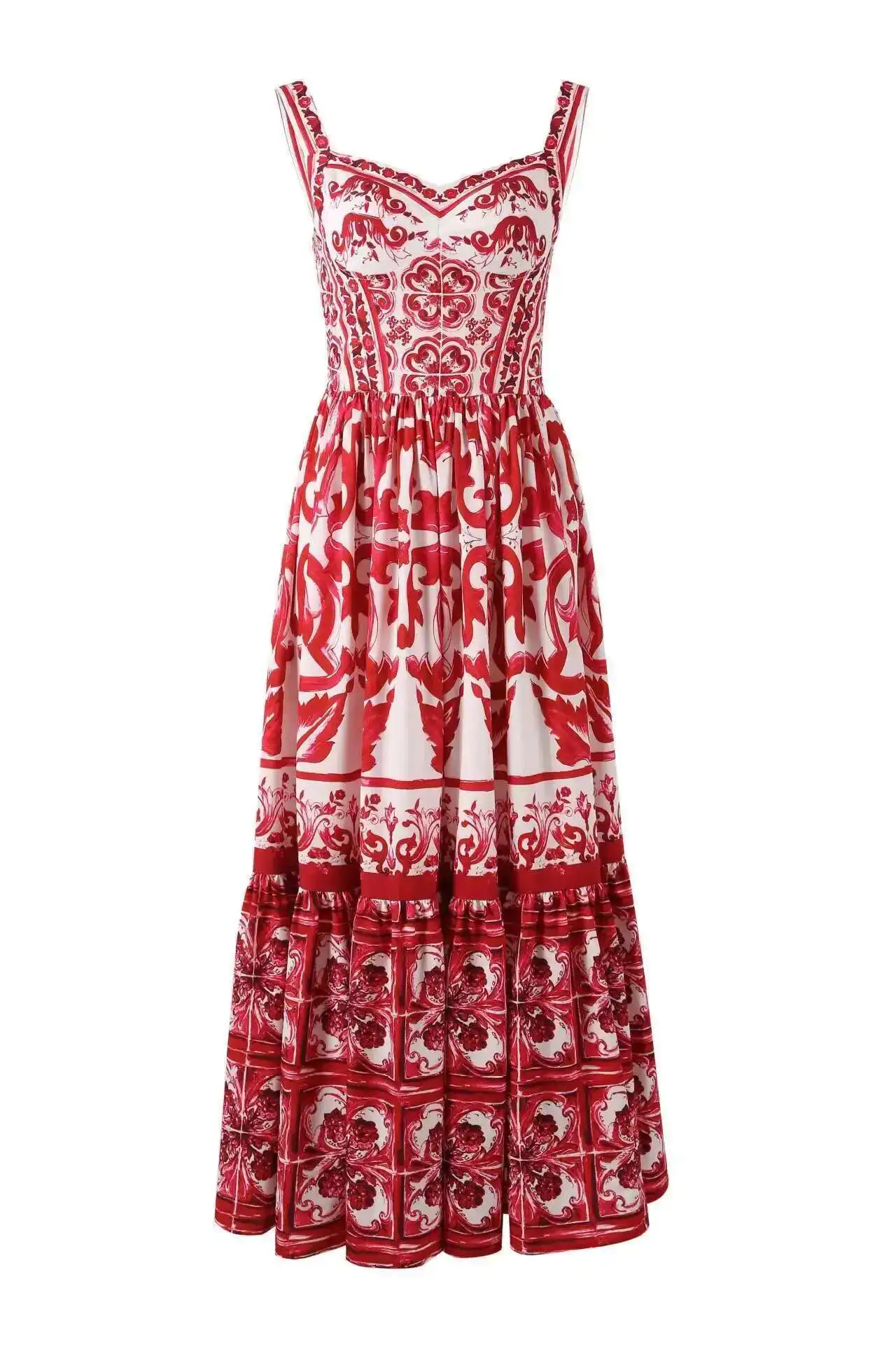 JAMERARY المدرج الصيف عطلة فستان ماكسي المرأة السب...