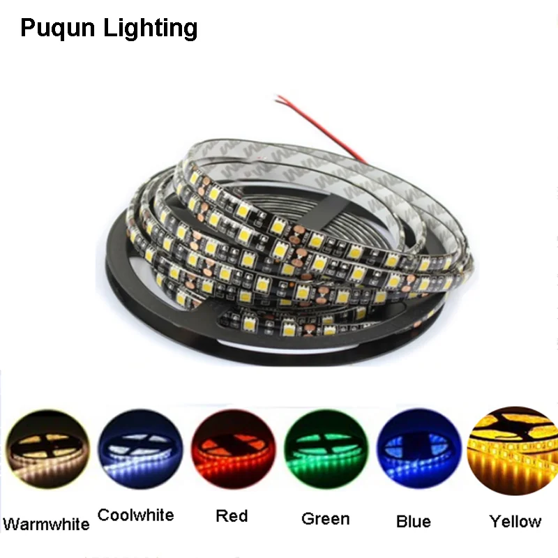 Led Strip Lights 5050 Waterproof 15cm 500cm Led Flexible Ribbon Tape For Tv Backlight Room Home Party Car Truck Boat Atv Utv Aliexpress