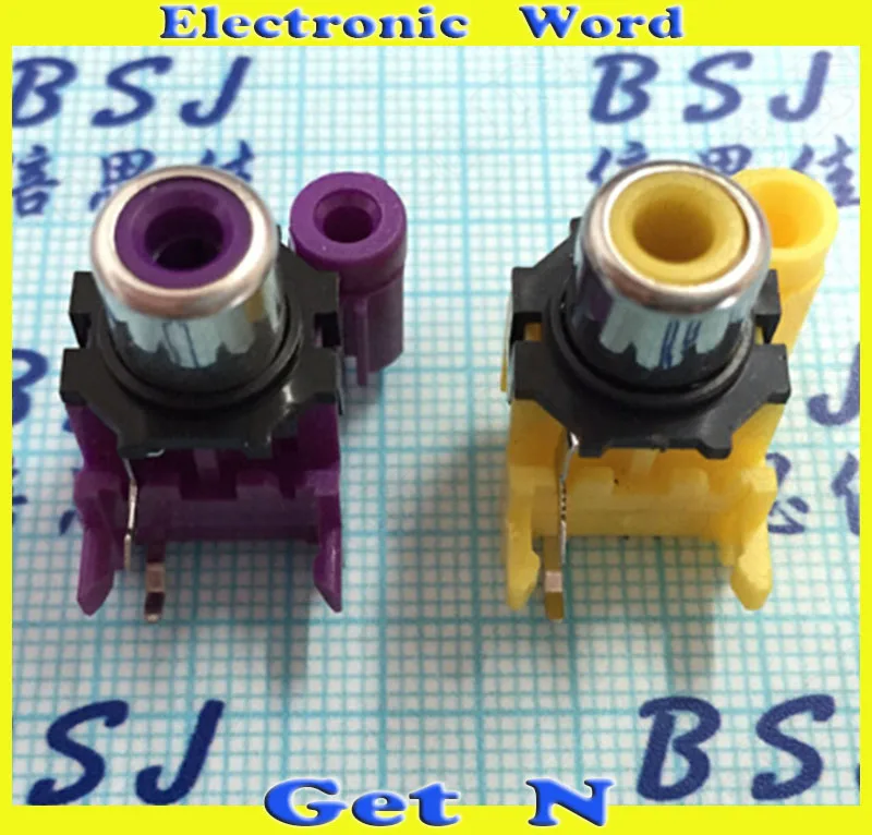 

300pcs AV1-8.4-9 1x Ports RCA Female Sockets AV Converters for Learners to DIY Accessories