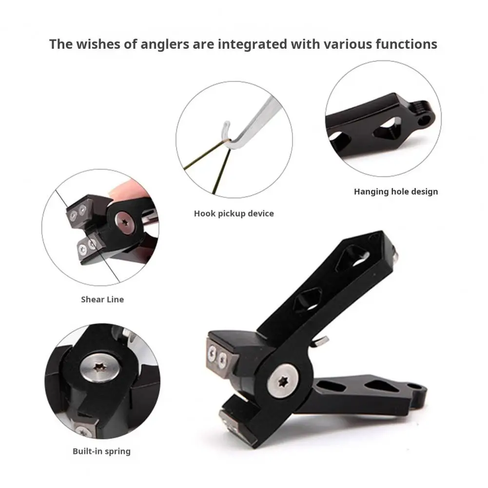Fishing Pliers with Hook Remover Fishing Line Cutter Portable Tungsten Steel Pliers with Anti-slip Handle for Outdoor