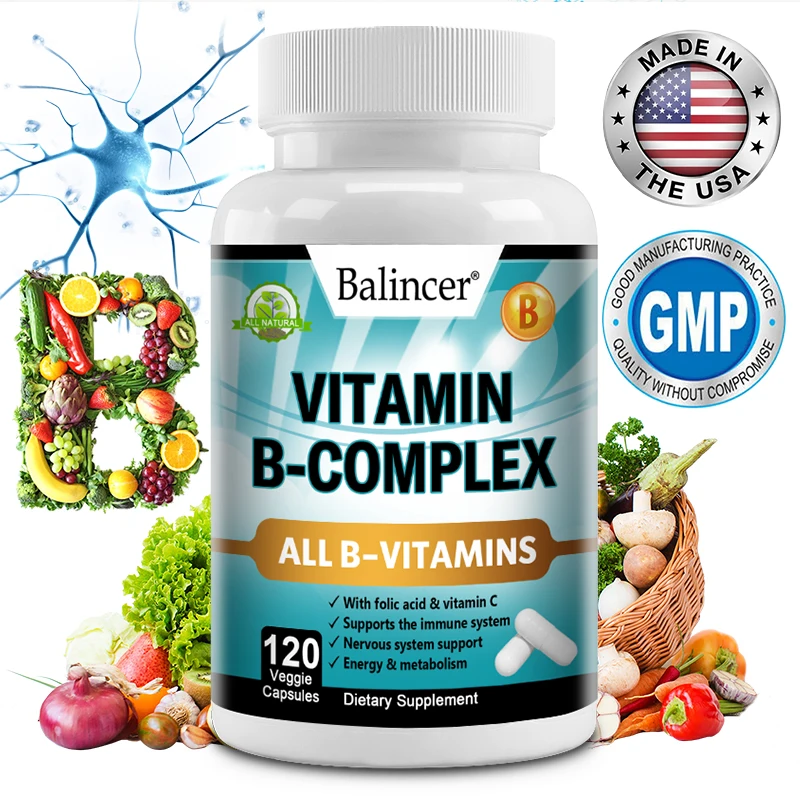 

Balincer Vitamin B Complex supports the immune system, energy and metabolism - nutritional supplement rich in vitamin C