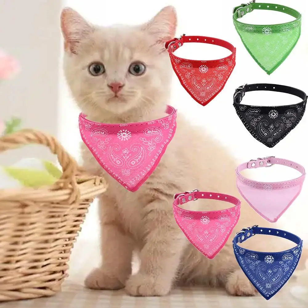 Cat Neck  Collar Triangle Bandana Neckerchief for Puppy Kitten Dog Bandana Dog  Collars Pet Supplies Dog Saliva Towel