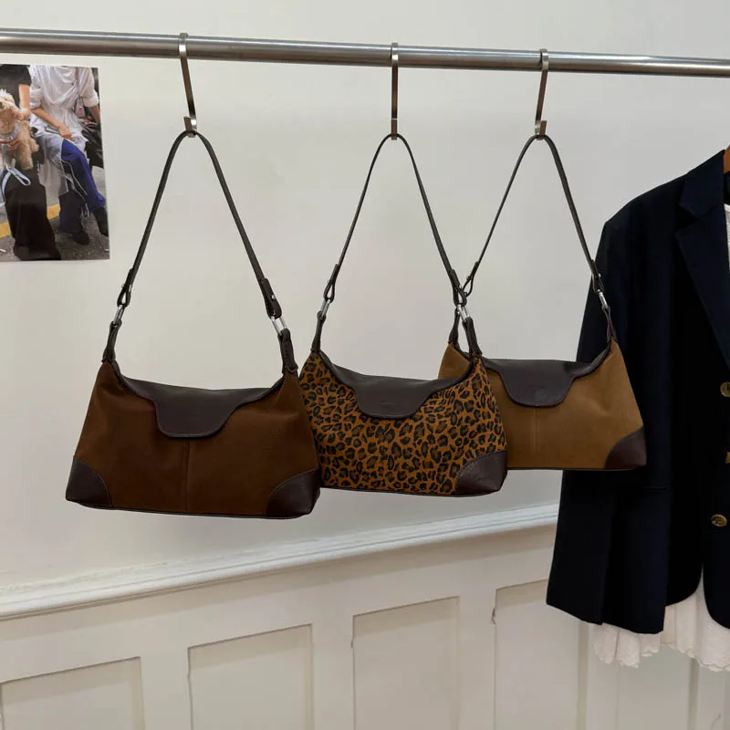 Borsa a Tracolla Casual da Donna con Molteplici Cerniere, Borsa a Tracolla Decorativa, Borsa a Mano Sottobraccio di Grande Capacità alla Moda per Uso Quotidiano - immagine 6
