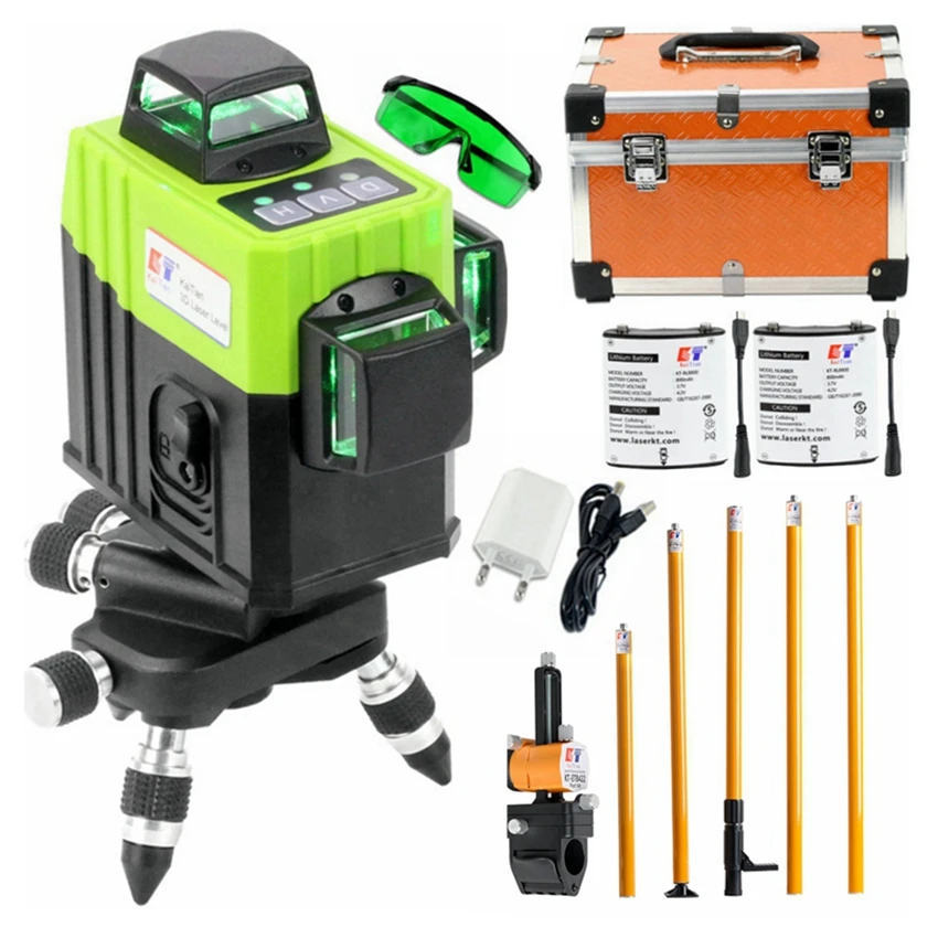 KaiTianGreenLaserLevel360422MExtendTelescopicBracketCross