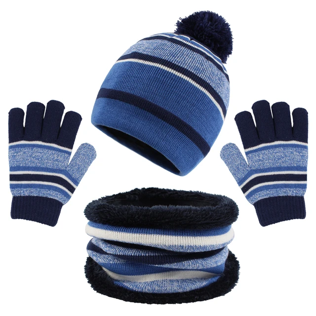 Chapeau Gants Écharpe Hiver Fille, Chapeau Écharpe Enfant En Bas Âge Garçon