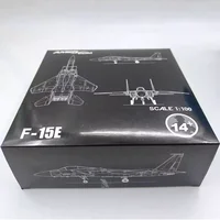 ⁦مجسم طائرة مقاتلة معدني طراز F-15E مقاس 19.4 سم | 19.4cm F-15E Alloy Diecast Fighter Airplane Model⁩ - الصورة ⁦5⁩