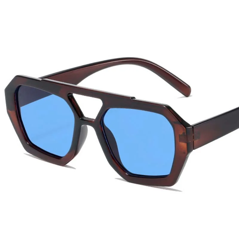 Square Vintage Sunglasses Woman Brand Designer Mirror Sun Glasses Female Fashion Outdoors Travel Shades Mirror Oculos De Sol