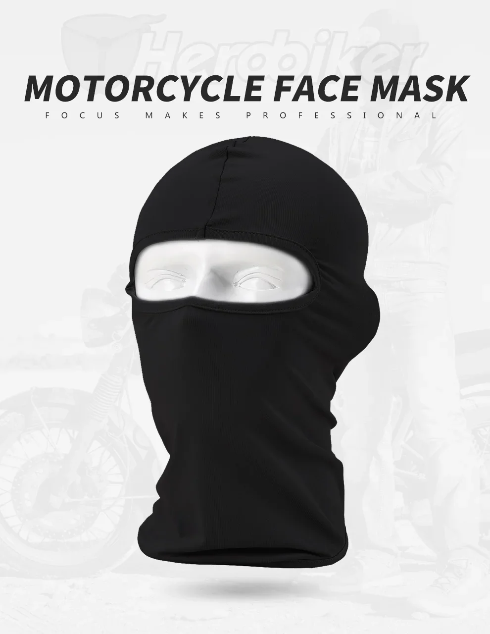 Description Picture 2 of itemTactical Balaclava Full Face Mask Hiking Cycling Camping Hunting Military Airsoft Cap Bike Head Cover Summer Men Women Ski Mask