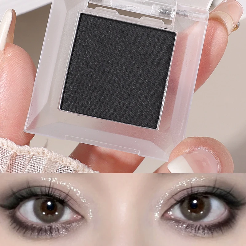 

Палитра черных и белых матовых теней для век, монохромные водостойкие стойкие отбеливающие хайлайтеры для лица, макияж, тени для век, пудра, косметика