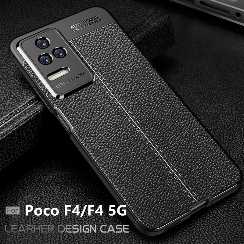 For Cover Xiaomi Poco F4 Case For Poco F4 Capas Soft TPU Leather For Fundas Mi 11 Lite 11T Pro Poco F4 5G X4 X3 M4 M3 Pro Cover iphone 12 pro waterproof case