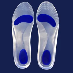 Silicone Gel Orthopedic Insoles for Arch Support and Plantar Fasciitis Relief (Blue)