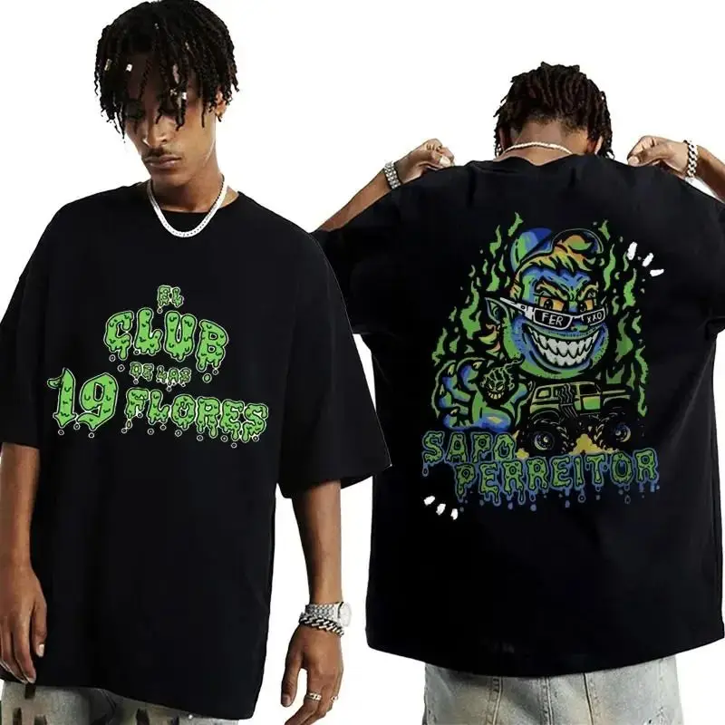 Ferxxo No Le Temas A La Oscuridad Hochwertiges Freizeit-T-Shirt für Herren aus 100 % Baumwolle, lockere Passform, ganzjähriges Streetwear-Shirt