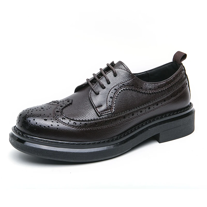 Men Derby Shoes White Dress Men Business Patent Leather Shoes Party Flat Shoe Classic Formal Fashion Leather Leisure