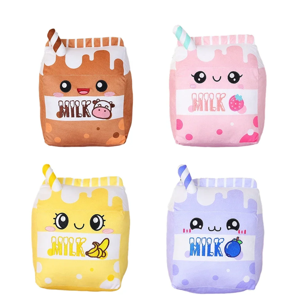 

25cm New Style Milk Plush Cute Strawberry Banana Blueberry Chocolate Series Home Throw Pillow Dolls Toys Girl Kids Xmas Gifts