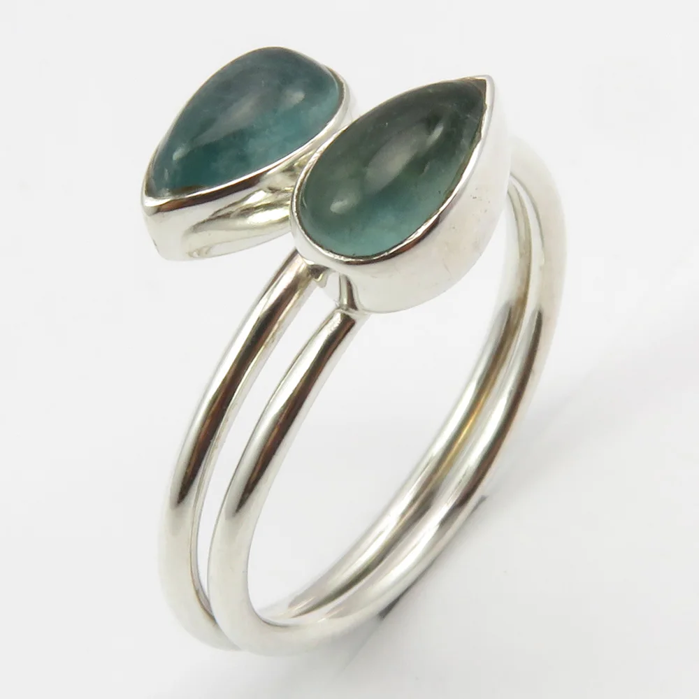 

Semi-precious Stone Flexible Ring Size 8.5 Fashion