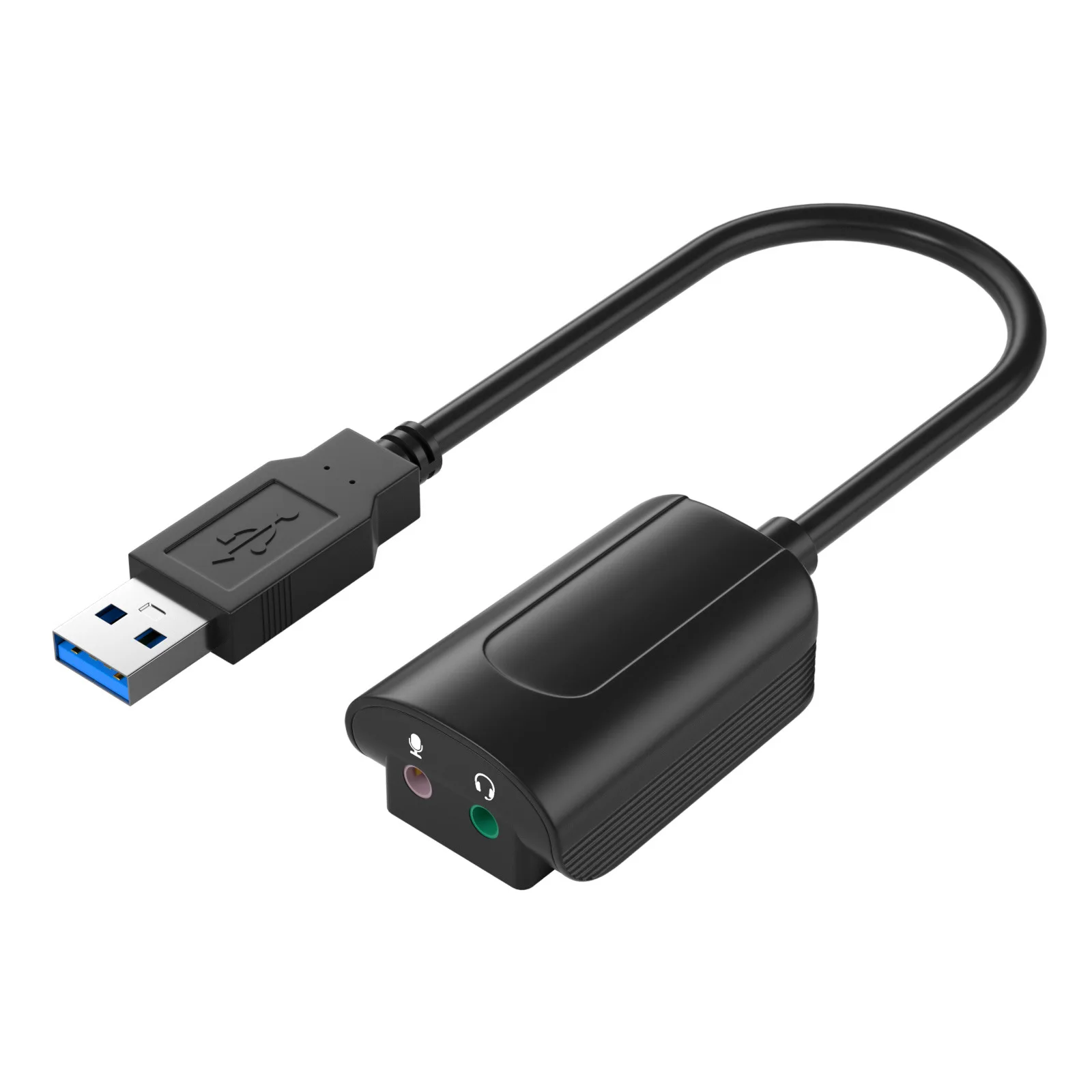 

Звуковая карта USB 7,1-подходит для компьютерных игровых консолей, ТВ проекторов, внешних звуковых карт «подключи и работай»
