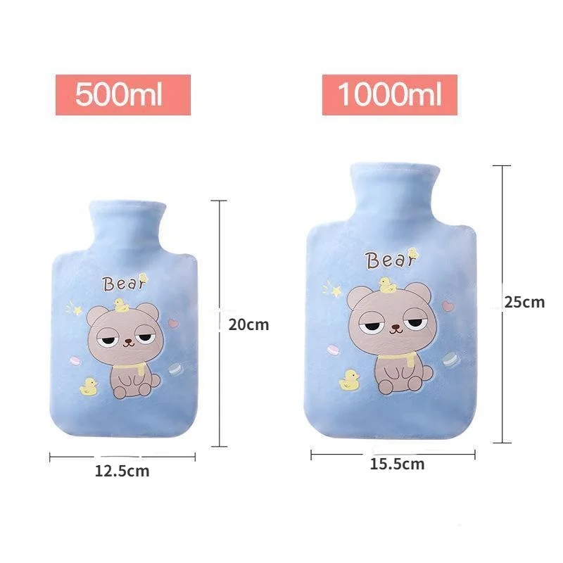 귀여운 반려동물 봉제 따뜻한 핸드백, 따뜻한 물병, 겨울 물주머니 학생, 1 개
