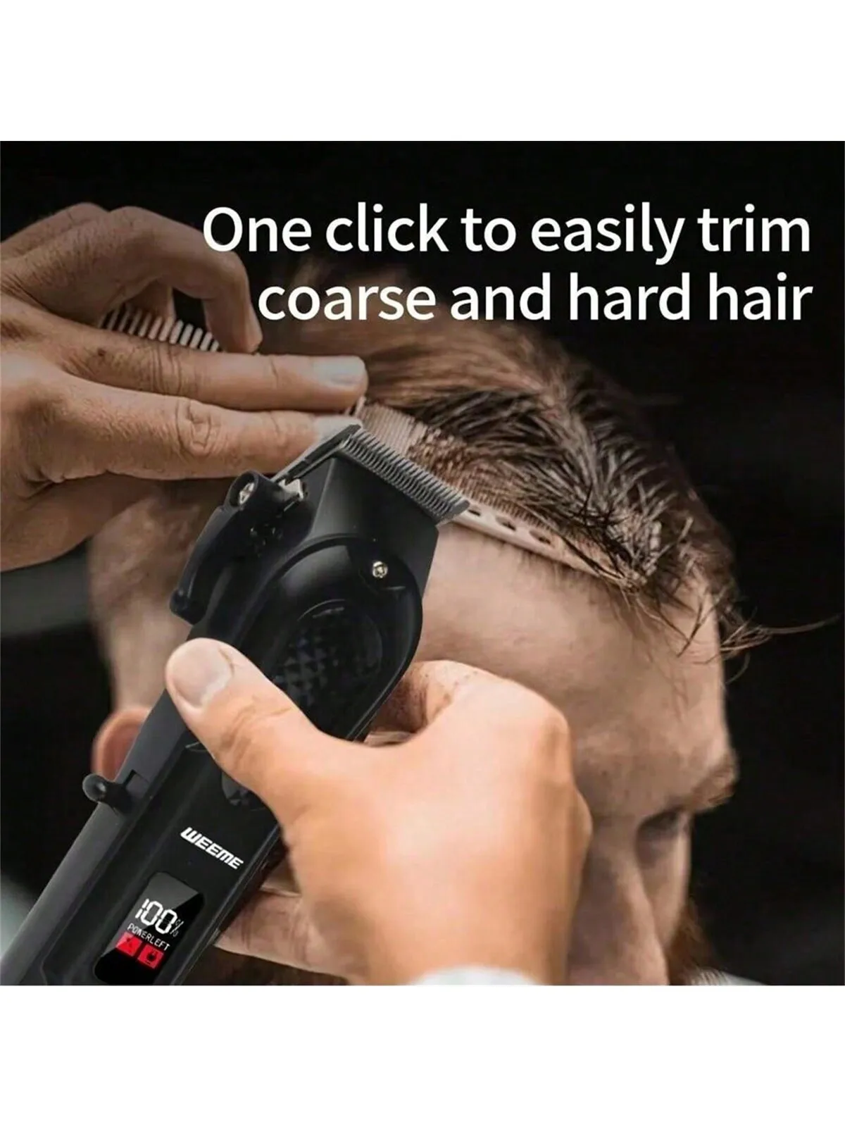 Rechargeable Hair Clipper and Beard Trimmer for Men