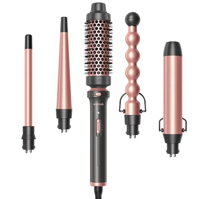 Hair Curler Wavytalk 5 in 1 Curling Wand Set Thermal Brush hair curler hair tools