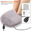 USB Hand Warmer Electric Foot Warmer Washable Soft Heating Pad Winter Leg Thermostat Heater For Home Office Feet Warming Device 3