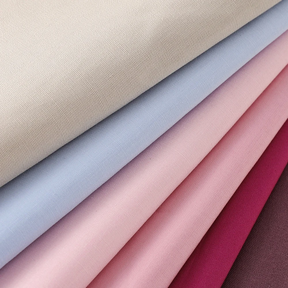 

150X100cm 100% Combed Cotton Fabric For Shirt Sewing DIY Bag Dress Garment Soft Baby Underlining Lining Fabric