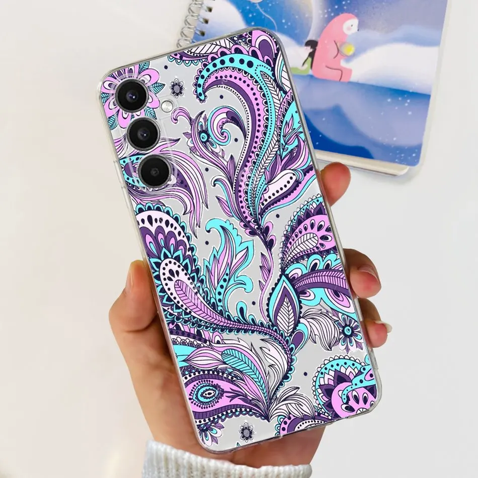 Stylish Cat Painted Silicone TPU Phone Case