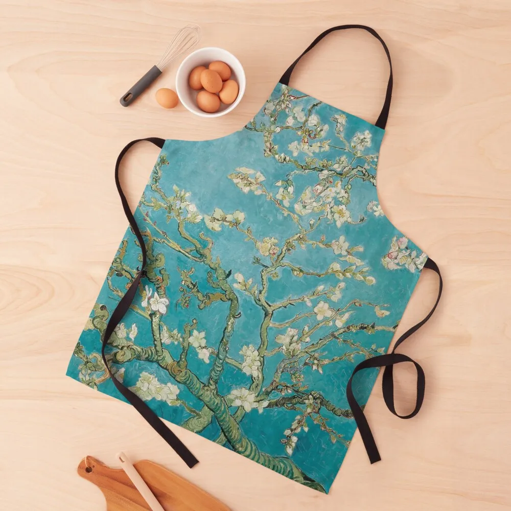 

Vincent Van Gogh Almond Blossoms at St. Remy Apron Sexy For Kitchen Women Chef Accessory Apron